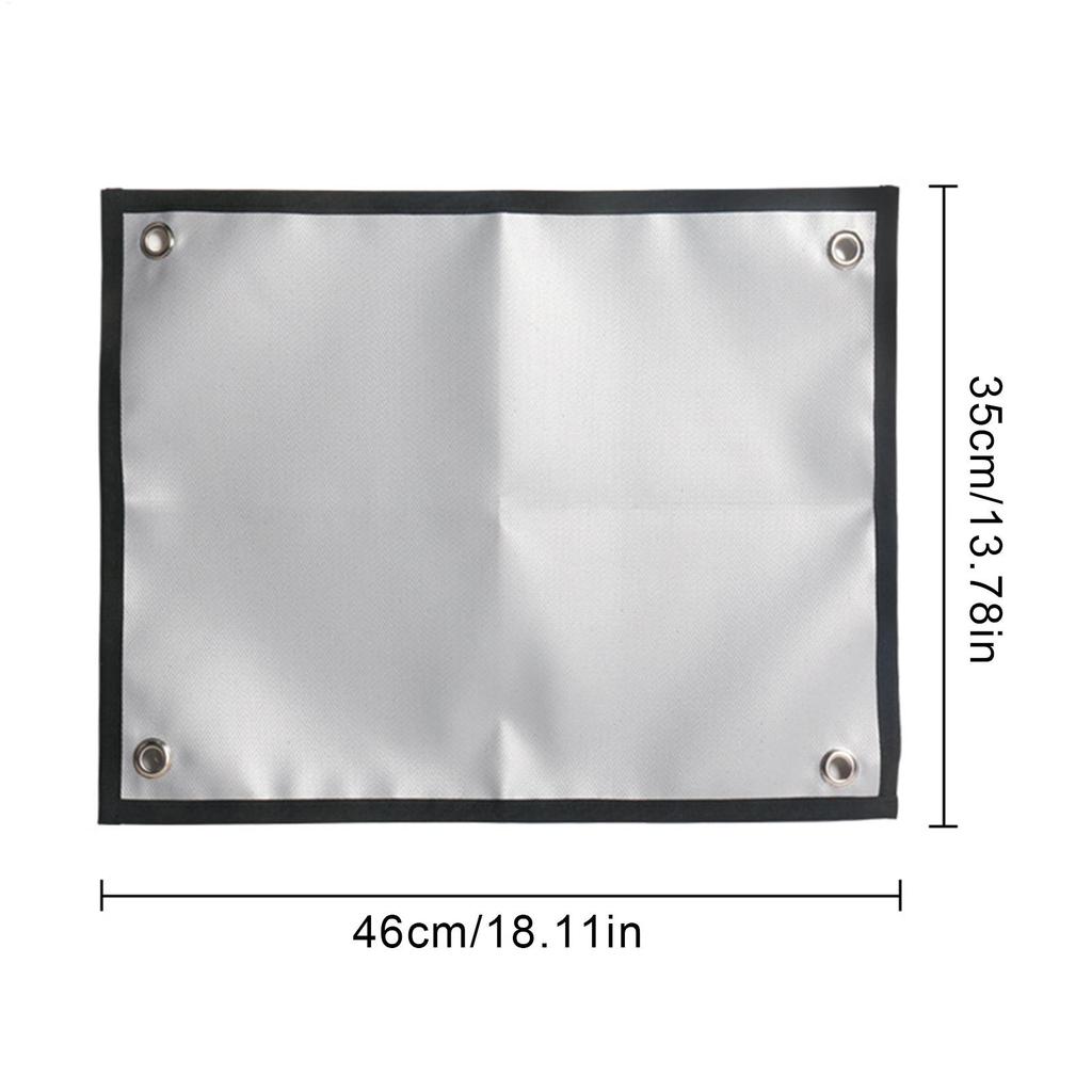 Fire Pit Mat Camping Stove Fire Resistant Mat Foldable Pads Protection Solution Grease-Proof For Grill Hunting Cabin Charcoal