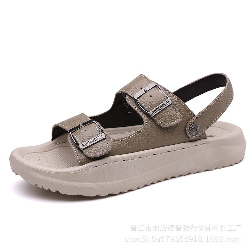 Papuci de plajă de vară noi la modă versatili pentru exterior pentru bărbați, sandale cu dublu scop, antiderapante, rezistente la uzură, papuci respirabili