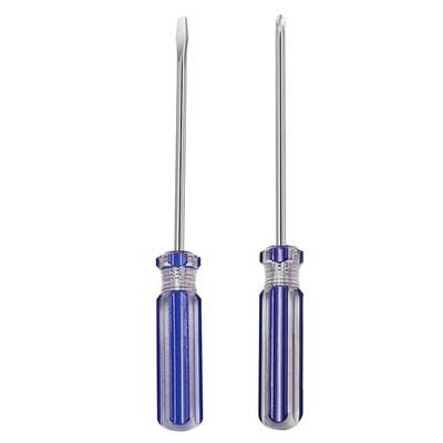 Plastic Handle Screwdriver Portable Slotted Small Driver 1pc