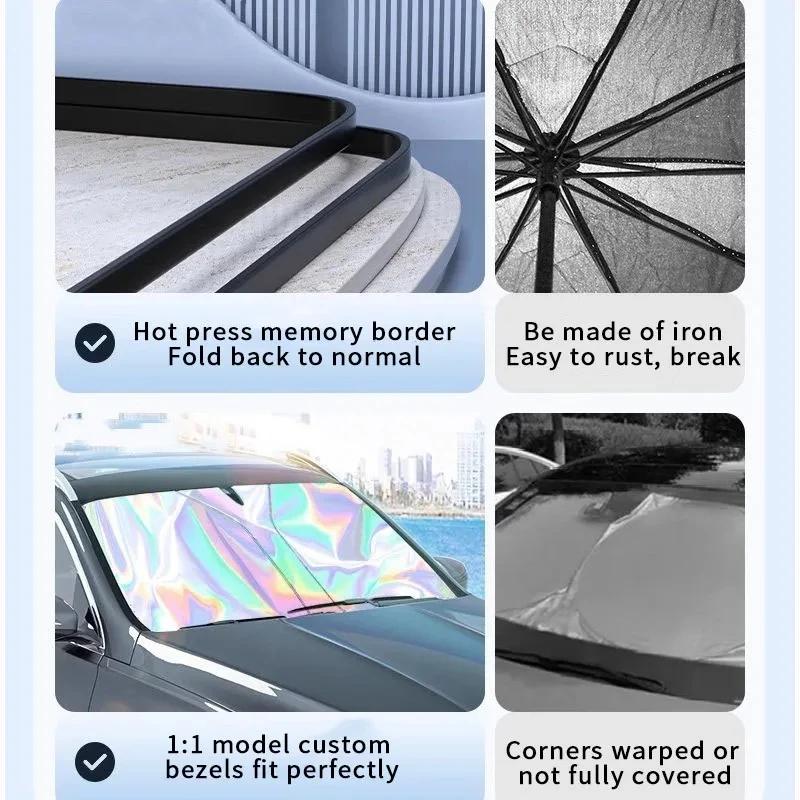 Car sunshade Small window sunshade with sun protection and heat insulation for car front windshield sunshade parking