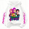 The Perfect Gift! Amazing K-POP Demon Hunters Kids Hoodie. Soft Cozy  Featured with Cool Cartoons for Boys and Girls.