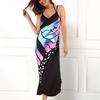 Women Color Butterfly 3D Printed Sexy Comfortable Beach Cover Dress