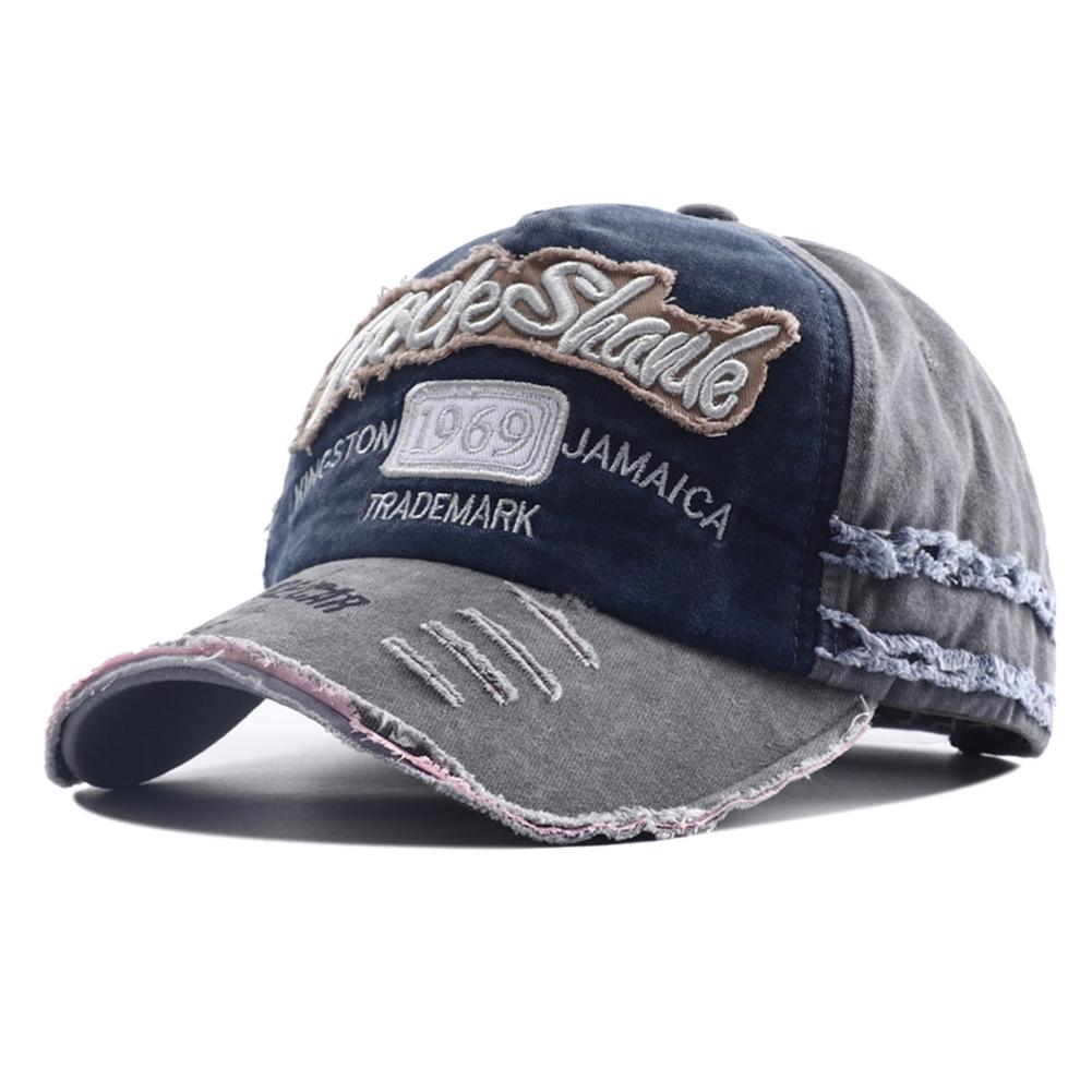 Baseball Cotton Washed Stitching Stitched Embroidered Alphabet School Old Vintage Caps Women Men Adjustable Casual Y2K Hat Hip Hop Urban Street