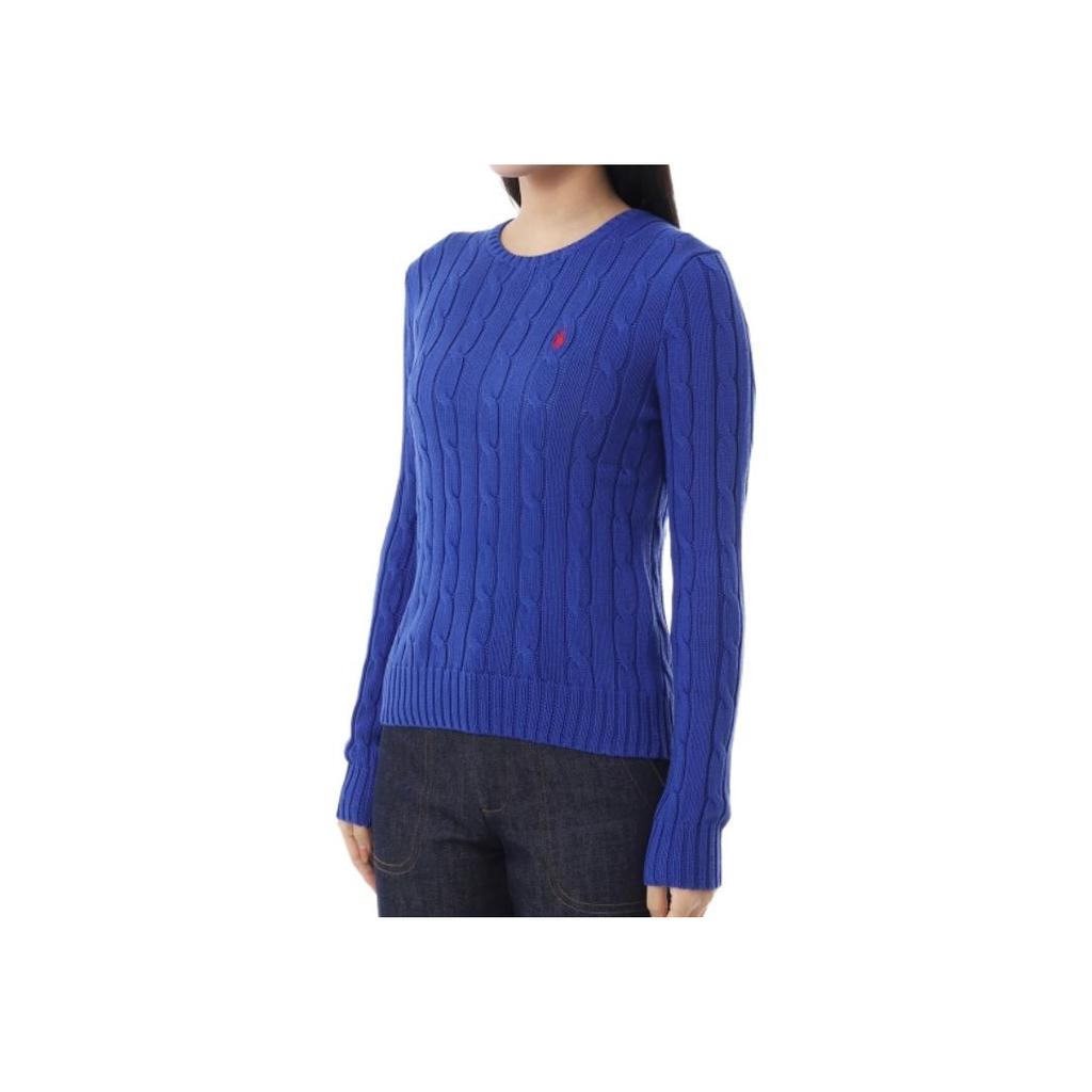 Polo Ralph Lauren FW25 Cotton Embroidered Cable Knit Sweater Women sweater 211971869-012