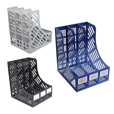 3 sekcie Stojan na časopisy Držiak na dokumenty v domácej kancelárii Stojan na ukladanie dokumentov