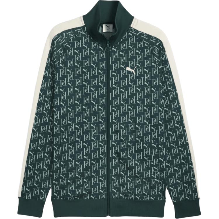 Puma T7 Retro Loose Fit Stand Collar Zip Long Sleeve Jacket Unisex jackets 63453775 L