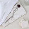 Exquisite Alloy Hair Stick Snake Hairpiece with Sparkling Snake for Evening Dinner Wear Photo Props