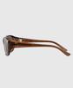 Tuditeo Cor Large Size Uv400 Sunglasses Nylon Tinted Lenses C4 Brown
