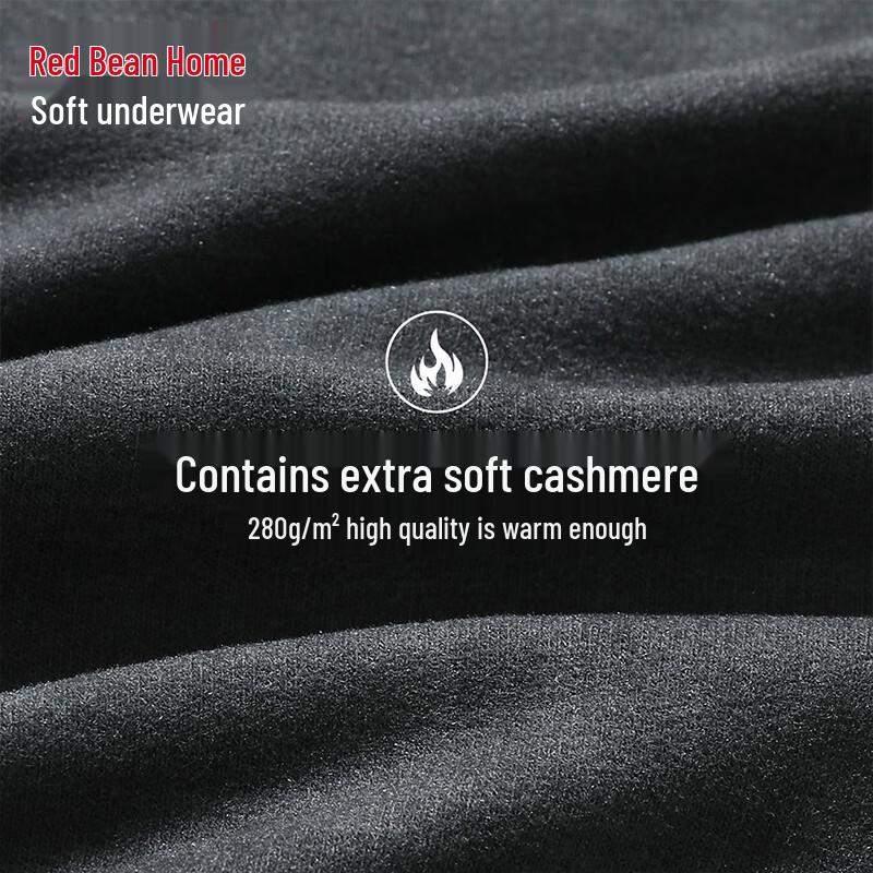 Hodohome Men's 280g Thermal Underwear Set with 7A Antibacterial Cashmere Blend