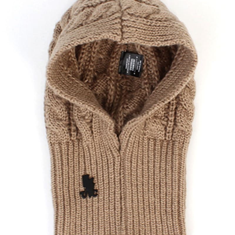 Universal Chemistry Twist Knit Beige Balaclava