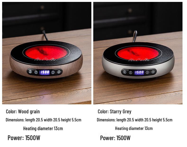 Electric Ceramic Stove & Tea Kettle: Multi-functional Brewer with Timer for Office & Home Tea Brewing