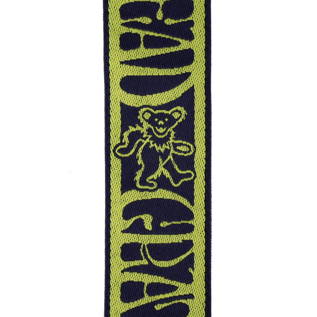 Grateful Dead Woven Strap 50GD02 D'Addario (Dancing Bears) Yellow/Navy