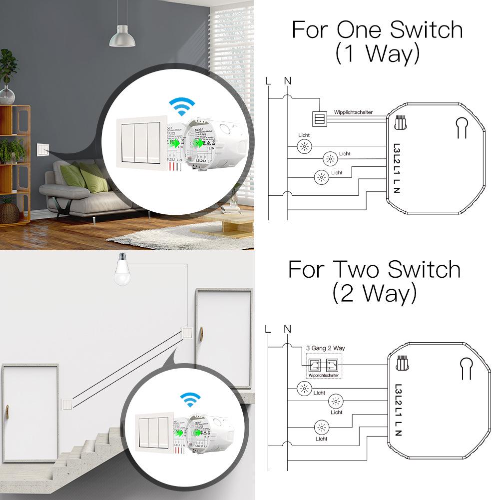 Doodle Smart WiFi Light Switch w/ App Timer & Voice Control (Alexa)