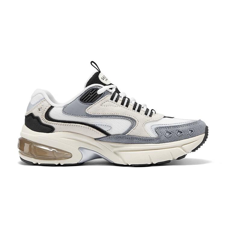Skechers Street Comfortable Soft Breathable Support Low-Top Dad Shoes Women sneaker Gray 177361-GRY