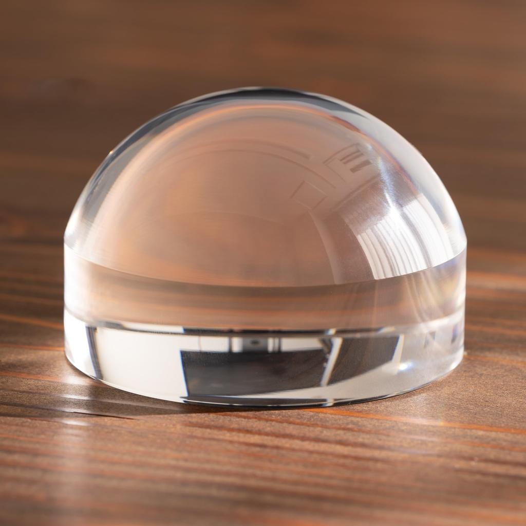 Meigan Lupă Semicirculară 6x Prespapier 78mm Acrilic Optic Dom Lupă de Birou Sticlă, Dom, Mărire, Lupă,