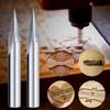 CNC Engraving Bits Wood Carving Router Bit 1/4'' Shank 15 Degree Carbide 2 Flutes 0.2mm Tip Detail Carving Liner V-bit Woodworking Router Tool for