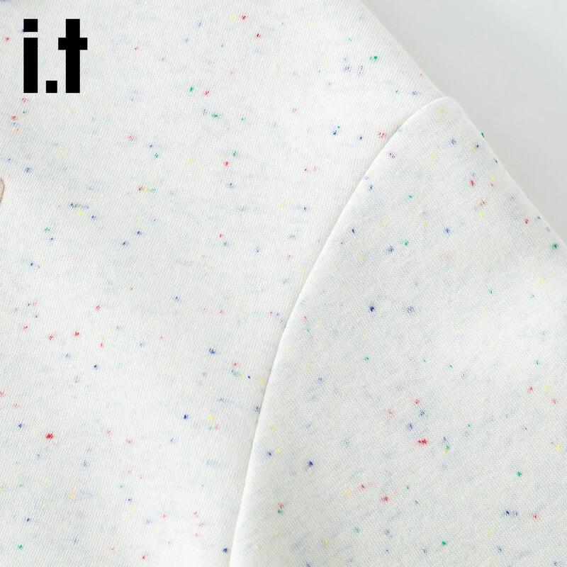 Izzue IT Women's Fall Colorful Speckle Half-Zip Polo Sweatshirt