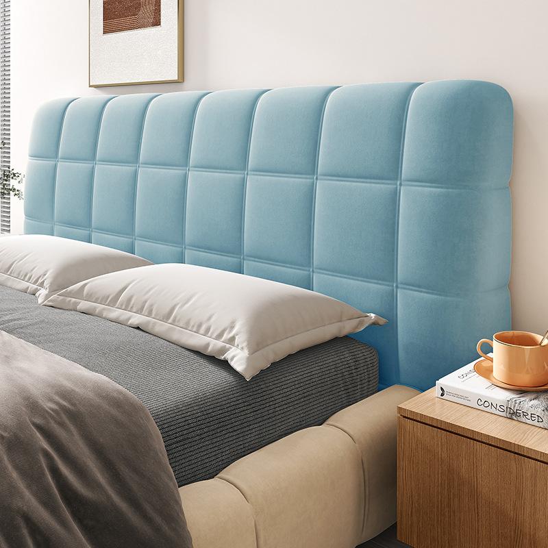 

Высококачественный короткий плюшевый стеганый чехол на изголовье кровати, роскошный мягкий толстый бархатный чехол для изголовья кровати, универсальный защитный чехол для прикроватной тумбочки 120cm