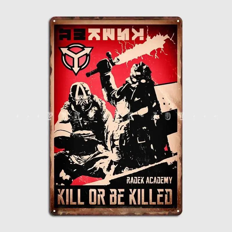 Killzone Пропагандистский плакат Металлическая табличка Плакат Кино Кухня Стена Печать Настенный декор Жестяная табличка Плакат 20x30cm（7.8x11.8inch）
