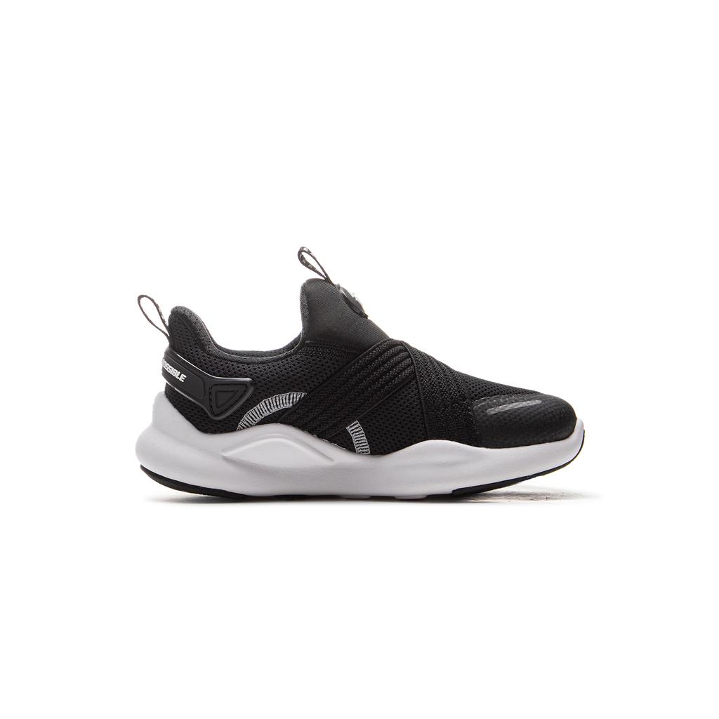 Li Ning Kids Fashion Versatile Shock Absorption Rebound Low-Top Casual Shoes Kids sneaker Black YKNU120-1