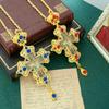 Religious Hollowing Process Used In Crafting Greek Orthodox Church Bishop's Pectoral Cross Necklace for Priest Ordination Gift