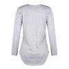Spring and Autumn Women's Blouse Solid Color V-Neck Tie Loose Long Sleeve Top