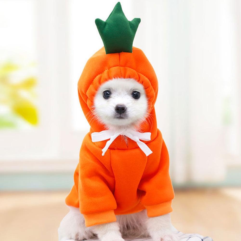 Fruit Dog Hoodie Clothes Cute Halloween Christmas Costume Pet Sweater Cold Weather Sweatshirt Pet Coat for Small Dogs Cats
