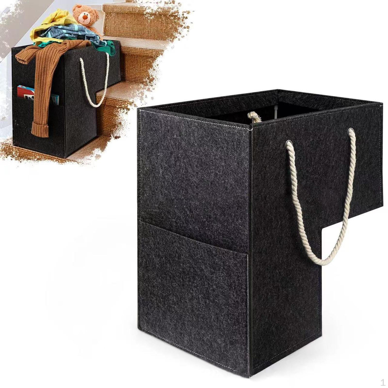 

Stair Basket Lightweight Premium Staircase with Handles for Household Items Toiletries темно-серого