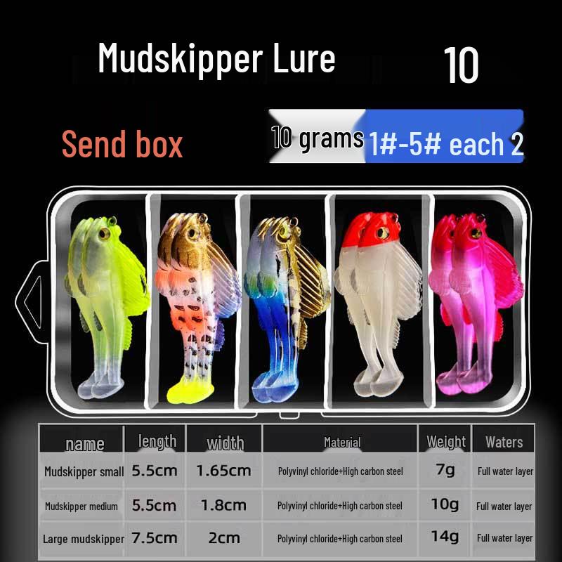 

Мягкая приманка Mudskipper T-Tail с защитой от зацепов для ловли окуня, сома, черной рыбы и мандаринки No specification