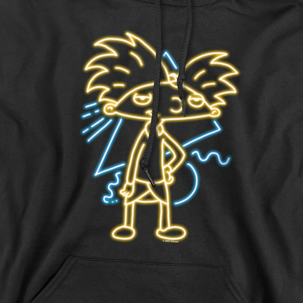 Hey Arnold! Mens Neon Hoodie