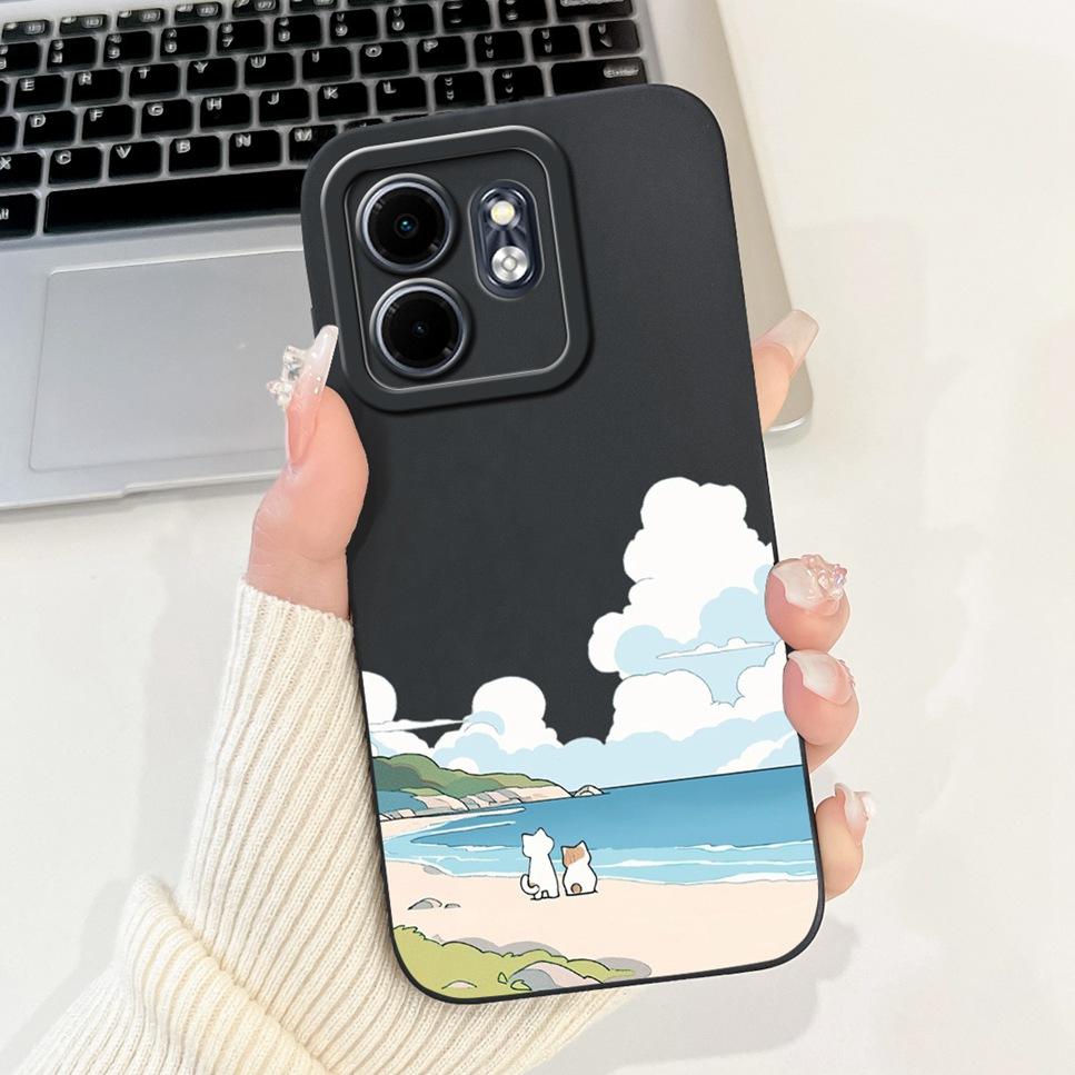 2024 For Infinix Hot 50i Case HoT50i Shock Proof Black Silicone Soft Phone Case For Infinix Hot 50i 50 i X6531 Back Cover Fundas