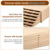 4/6 Layer Drawer Wooden Pencil Holder Artist Supply Storage Box Multifunction Pastel Pencils Stamps Paint Brush Organiser Box