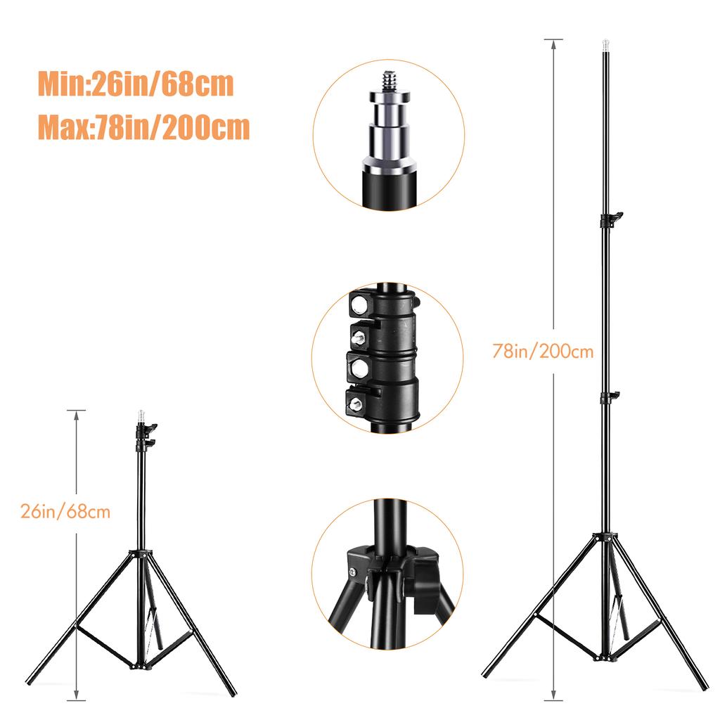 Camnoon Studio Photography Light Kit Softbox Lighting Set Including 85W 2800K-5700K Bi-color