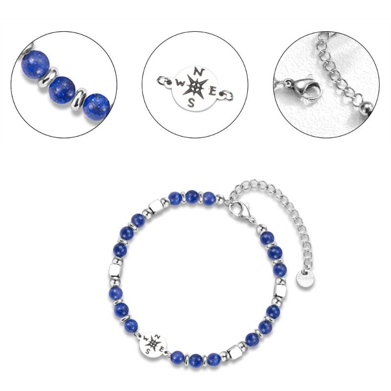 Stainless Steel Beaded Bracelet for Graduation Season Stylish and Practical Wristband Perfect Gift for Any Occasion