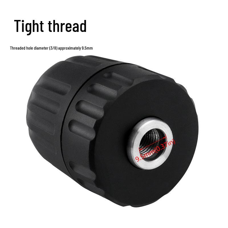 5-Piece 3-Jaw Drill Chuck Conversion Set: Clamping 0.8-10mm for Lithium Electric Wrench To Drill Chuck Adapter