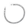 Unisex Hip-Hop Titanium Steel Zircon Tennis Bracelet