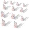 Decor Wedding Favor 3D Fantacy Butterfly Stickers Wall Art Hollow Butterflies Decals Mirage Color