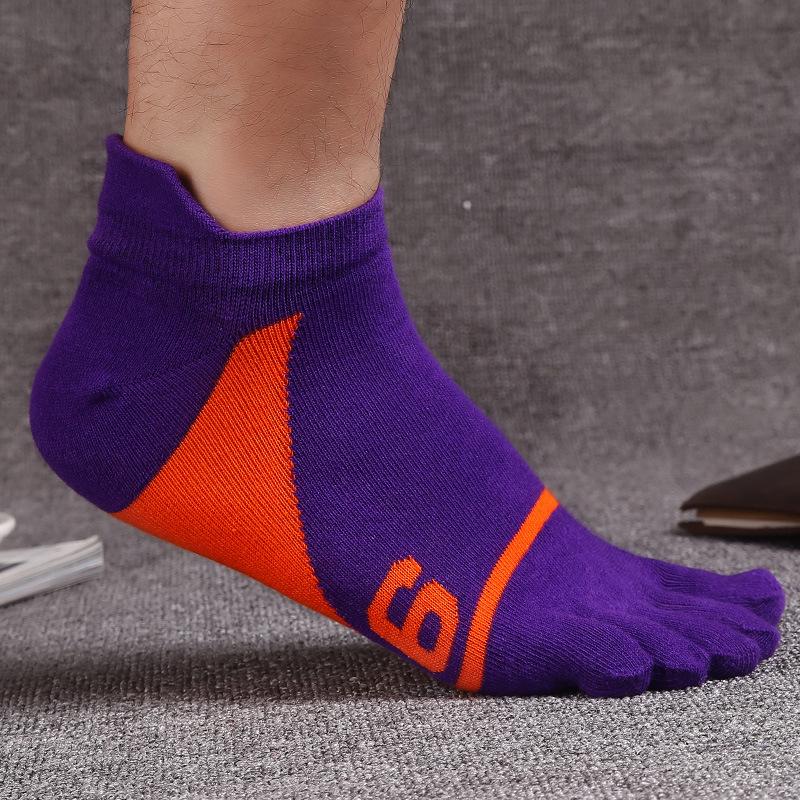 Men's Cotton Split-Toe Breathable, Odor-Resistant, Sweat-Absorbing Sports Socks (Summer, Short Tube)
