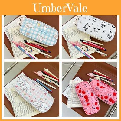 Cute Korean Style Nylon Pencil Case With Large Capacity For Girls And Ins Fans