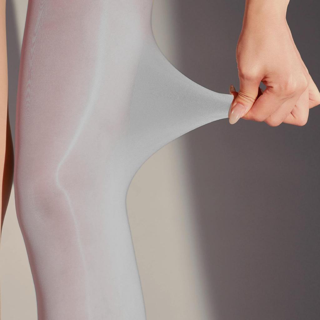 Medias Coloridas 912 Agujas Ultra-Transparentes Aurora Brillantes Aceite de Caballo 8D Talla Grande Anti-Enganches