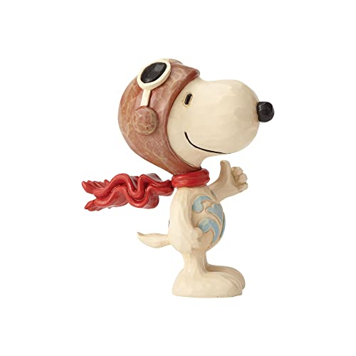 Enesco Enesco Peanuts by Jim Shore Snoopy Flying Ace Miniature Figurine, 3 Inch, Multicolor