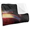 Superman Man Of Steel Grungy Silky Shield Supersoft Blanket