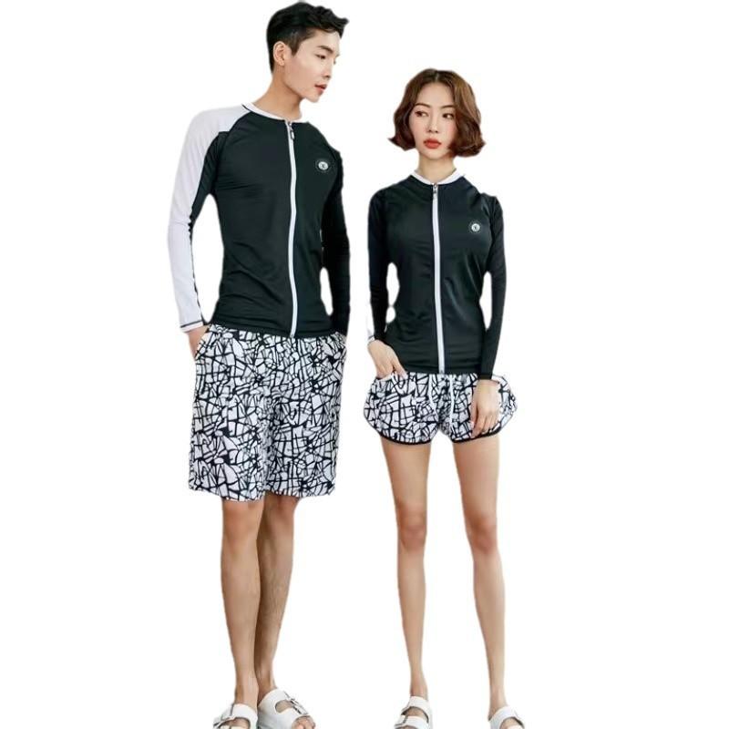 UV Protection Rash Guard Set Men Women Quick Dry Snorkeling Surfing Swimming Diving Long Sleeve Two Piece Swimwear