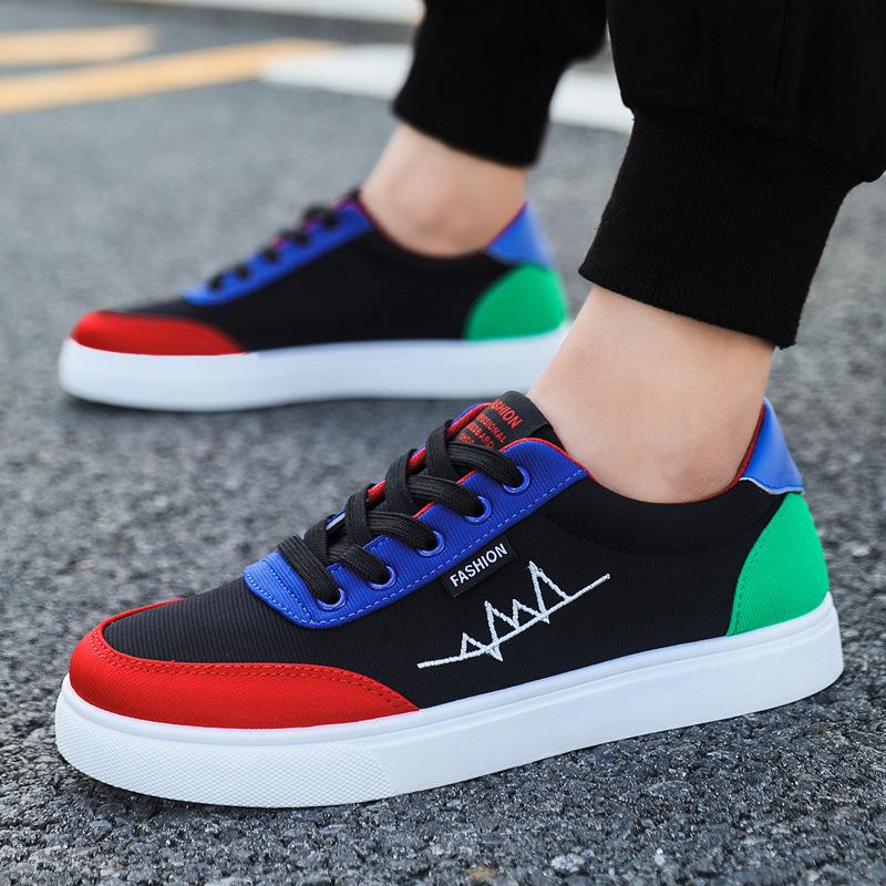 Shoes Men's Autumn Breathable Canvas Shoes Teen Sneakers Student Casual Shoes Men's Board Shoes