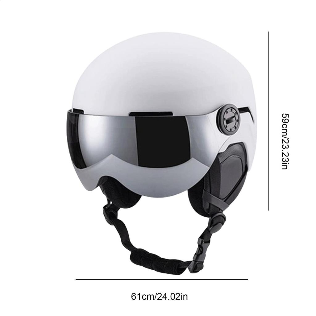 Snowboard Helmet Shockproof Warm Hat with Goggles Outdoor Protective Snow Ski Helmet for Men Women Youth Adults Skiers