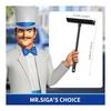MR.SIGA Professional Car Window Cleaning Squeegee for Bathroom Glass Wall Cleaning with Handle, 2 in 1 Window Cleaning Squeegee Window Cleaning