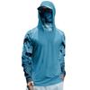 Men's Performance Fishing Raglan Halloween Prints Hoodie - UPF 50+ UV Long Sleeve Sun-protective Shirt With Mesh Visor