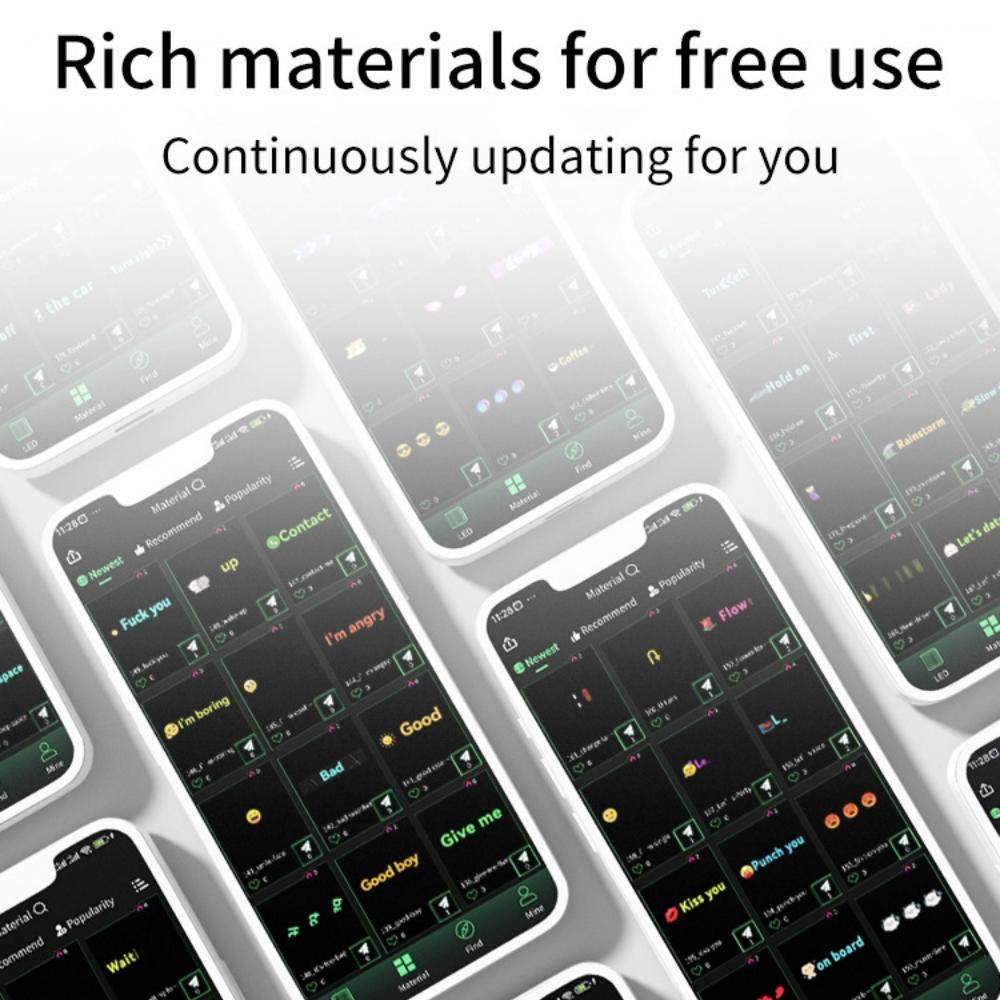 2PCS LED Light Eyes For Car Trailer Truck Windshield Wireless Adhesiveled LED Eye Screen Animated LED Eyes For Car That Blink