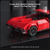 Mould King Speed Champion Corvette Super Car Building Toys with Acrylic Display Case, 27034 Model Car Kits Building Blocks, Classic Chevy Car