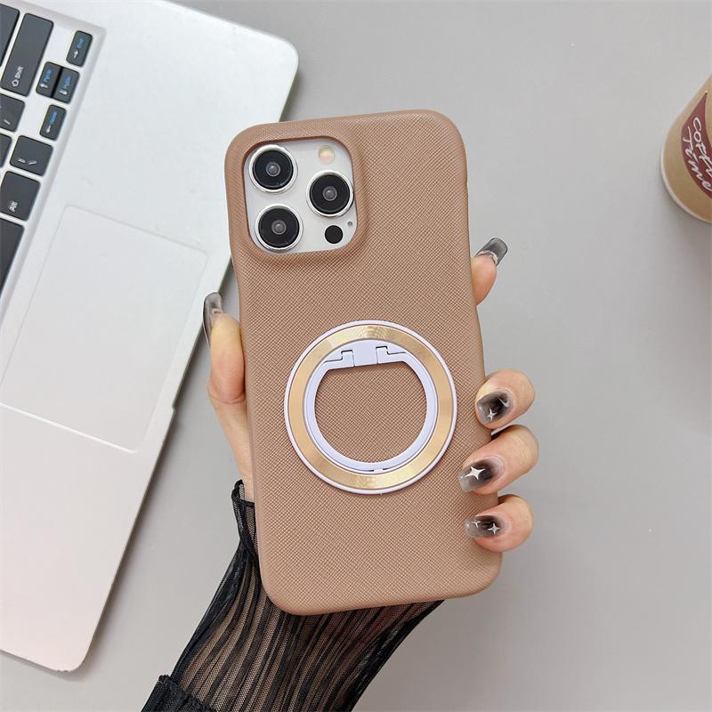 For Magsafe Wireless Charge Magnetic Case for iPhone 15 14 13 12 11 Pro Max Plus Cases Rotating Stand Ring Shockproof Hard Cover